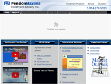 Tablet Screenshot of pensionmaxima.com